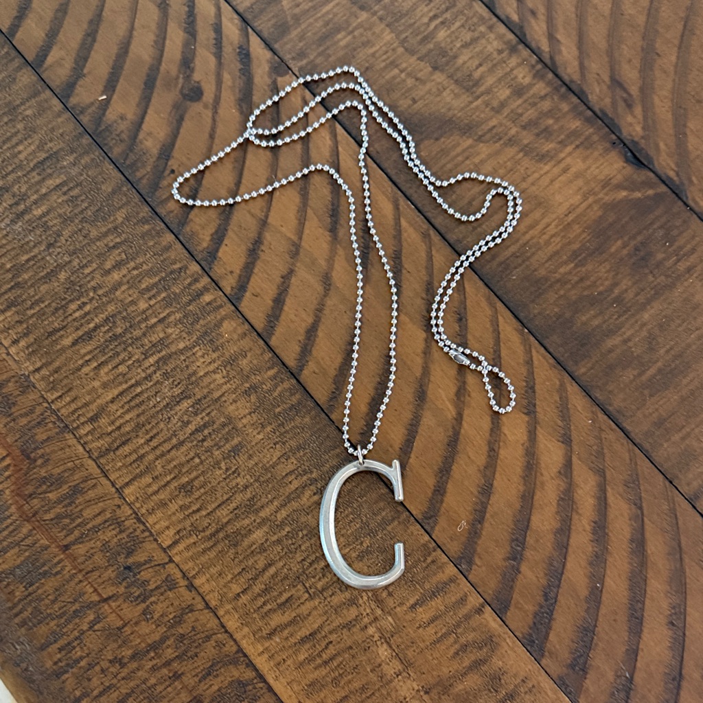 Thirty-One Silver Initial Necklace